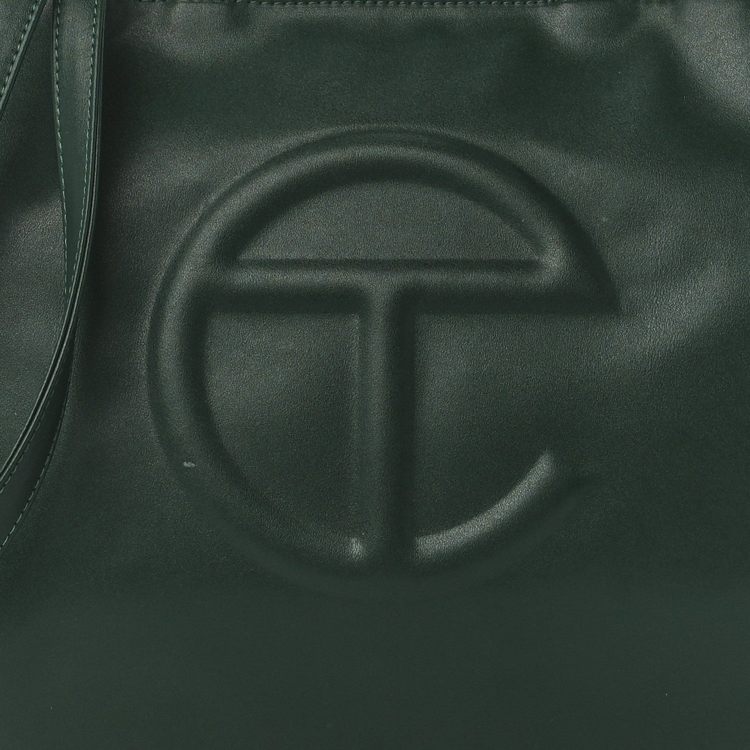 Telfar Vegan Leather Medium Shopping Bag Dark Olive 9 of 11
