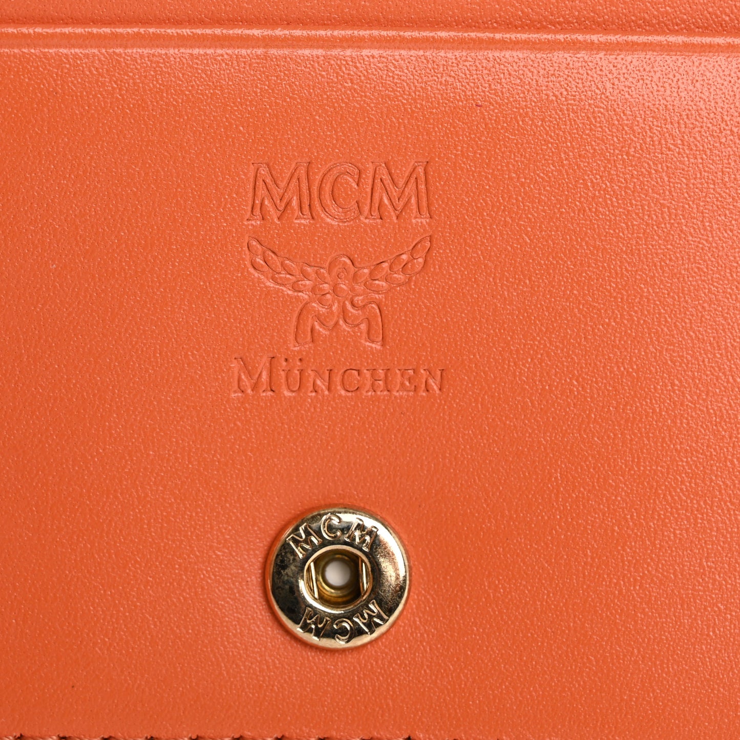 Saffiano Wallet Pink Orange