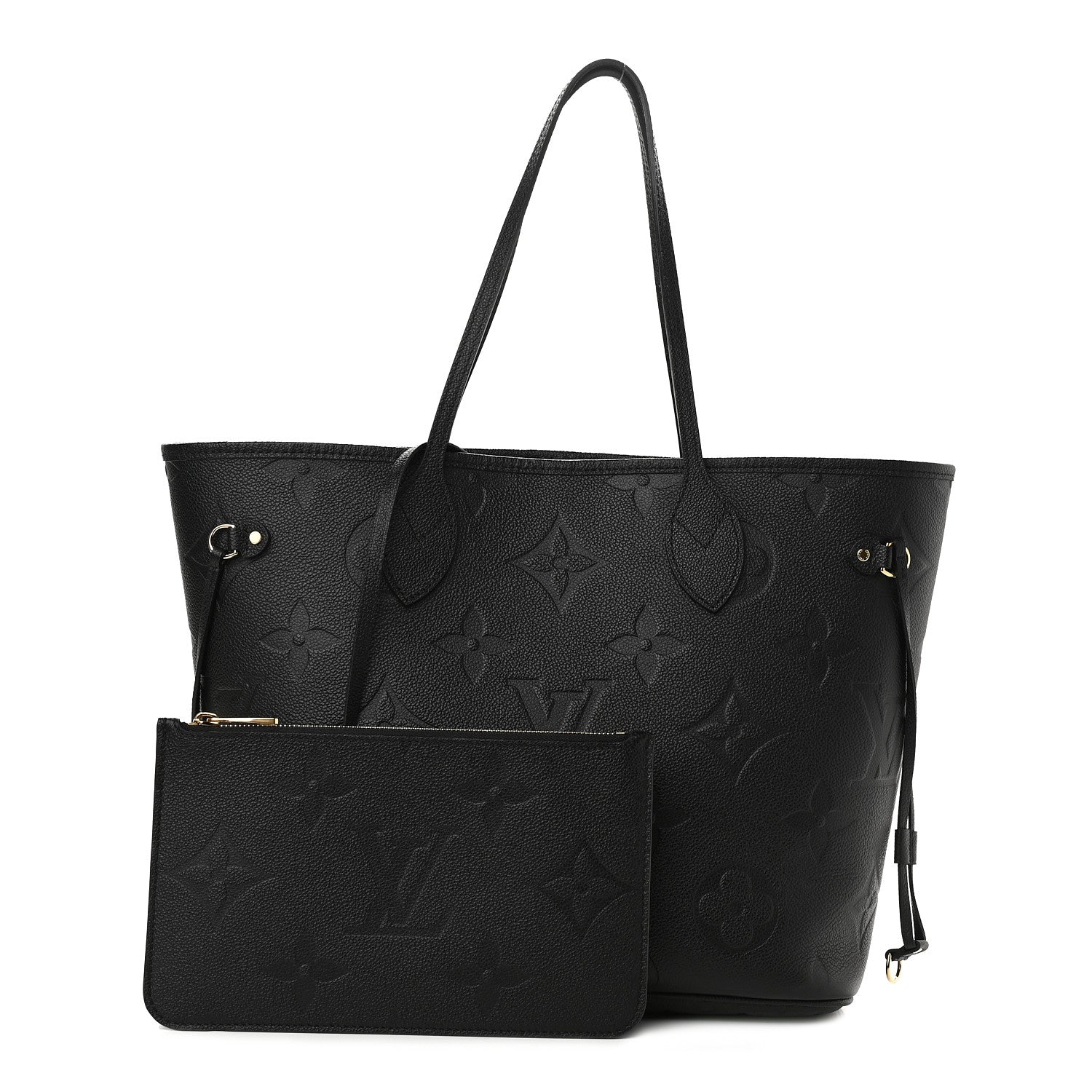 Louis Vuitton Empreinte Monogram Giant Neverfull MM Black 1 of 9
