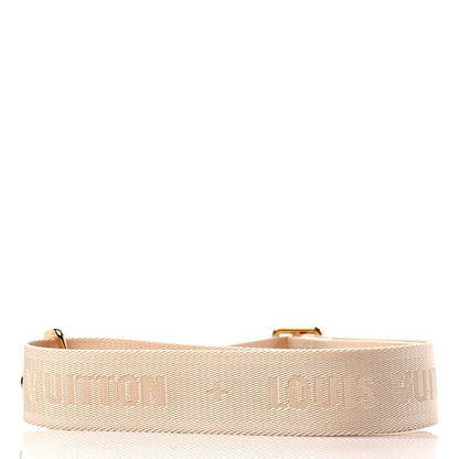 Louis Vuitton Jacquard Monogram Adjustable Shoulder Strap New Creme 2 of 3