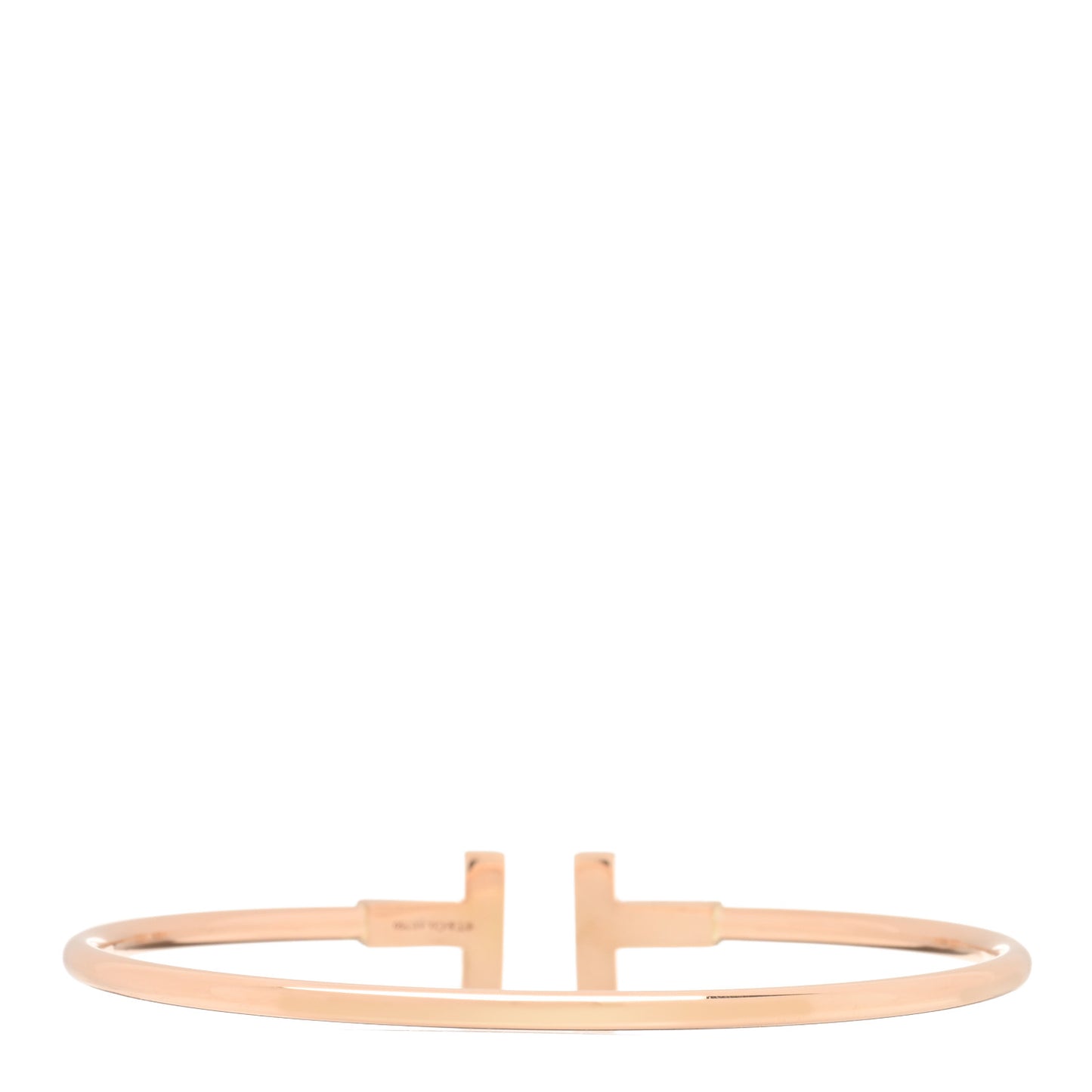 18K Rose Gold T Wire Bracelet