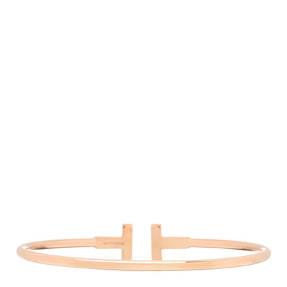 Tiffany 18K Rose Gold T Wire Bracelet 2 of 3
