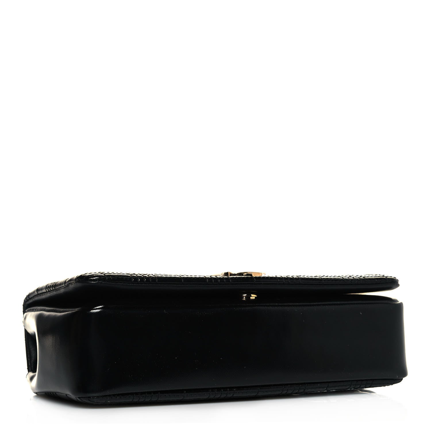 Burberry Patent Quilted Horseferry Print Small Lola Bag Black 4 of 12