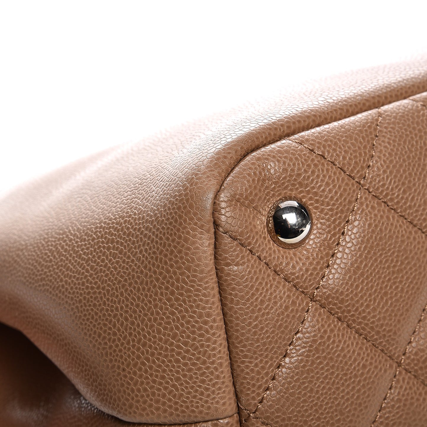 Caviar Quilted Timeless CC Soft Tote Beige