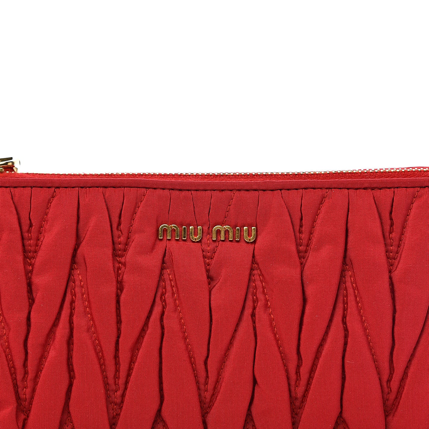 Faille Matelasse Wristlet Fuoco