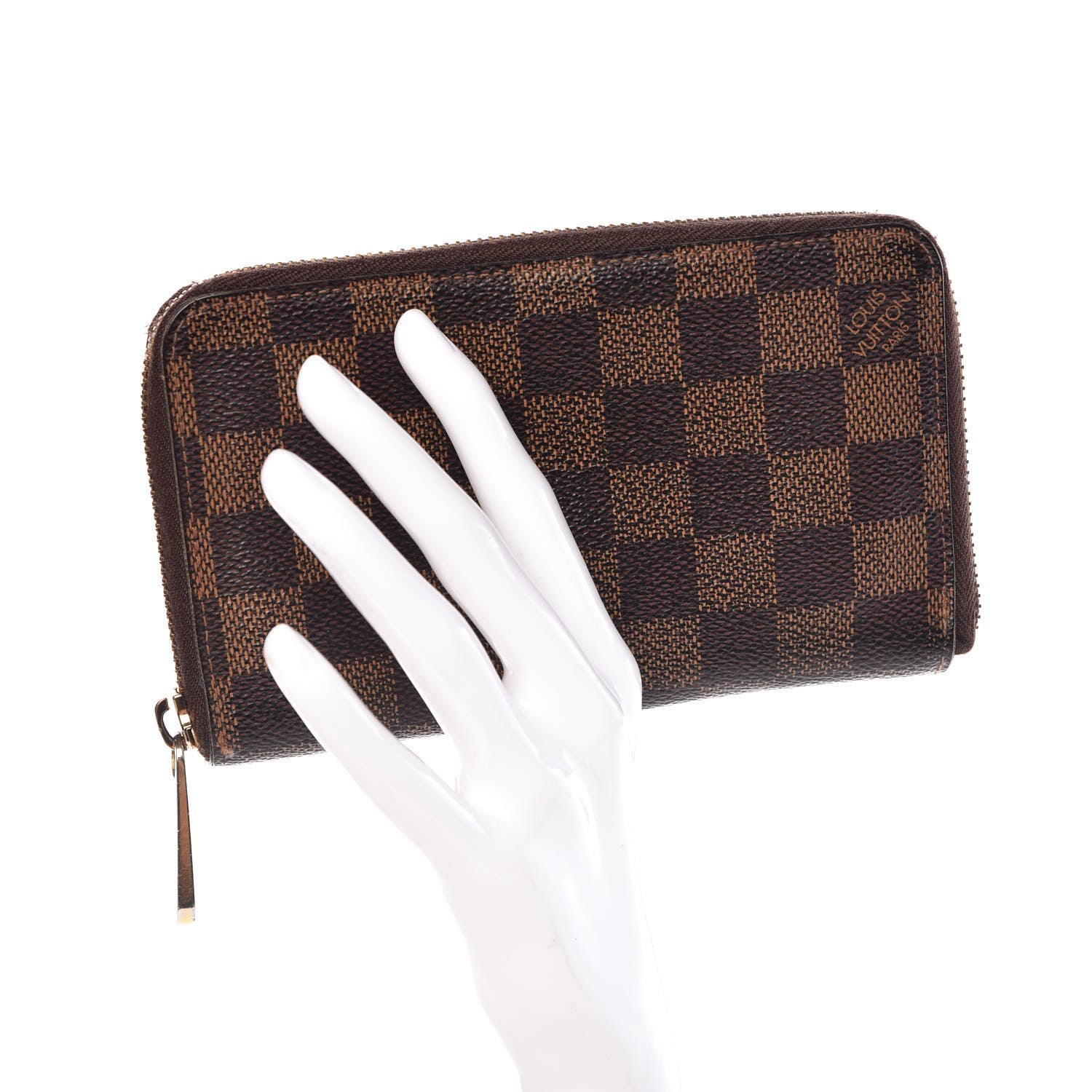 Louis Vuitton Damier Ebene Compact Zippy Wallet 2 of 13