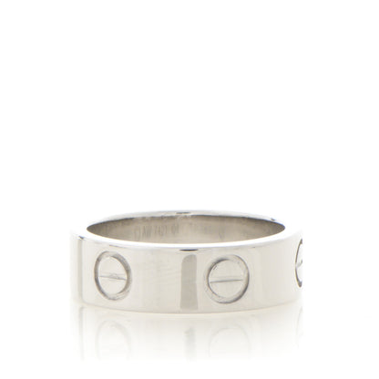 Cartier Platinum 5.5mm LOVE Ring 49 4.75 3 of 5