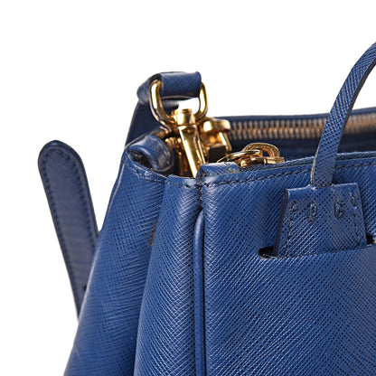 Prada Saffiano Lux Medium Tote Bluette 18 of 18