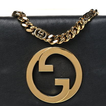 Gucci Roxy Calfskin Blondie Chain Shoulder Flap Bag Black 8 of 10