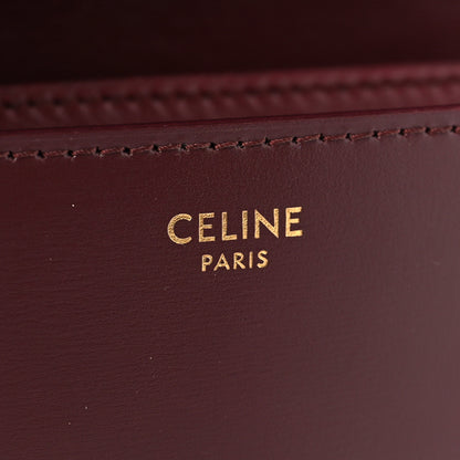 Celine Box Calfskin Teen Classic Box Flap Bag Burgundy 6 of 10
