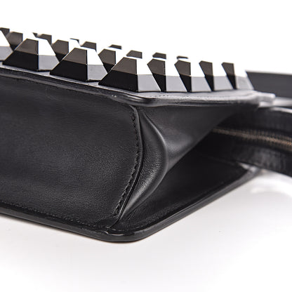 Fendi Vitello Demi Jour Studded Shoulder Bag Black 8 of 8