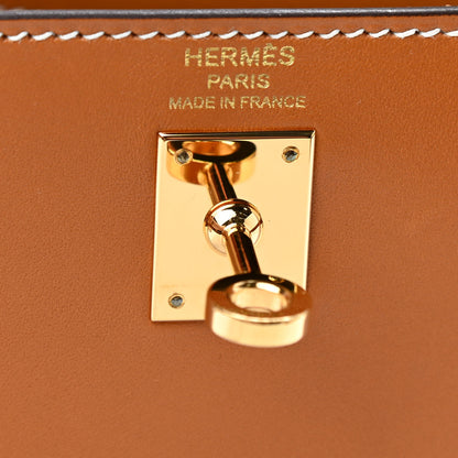 Hermes Veau Butler Kelly Sellier 25 Natural Sable 6 of 12