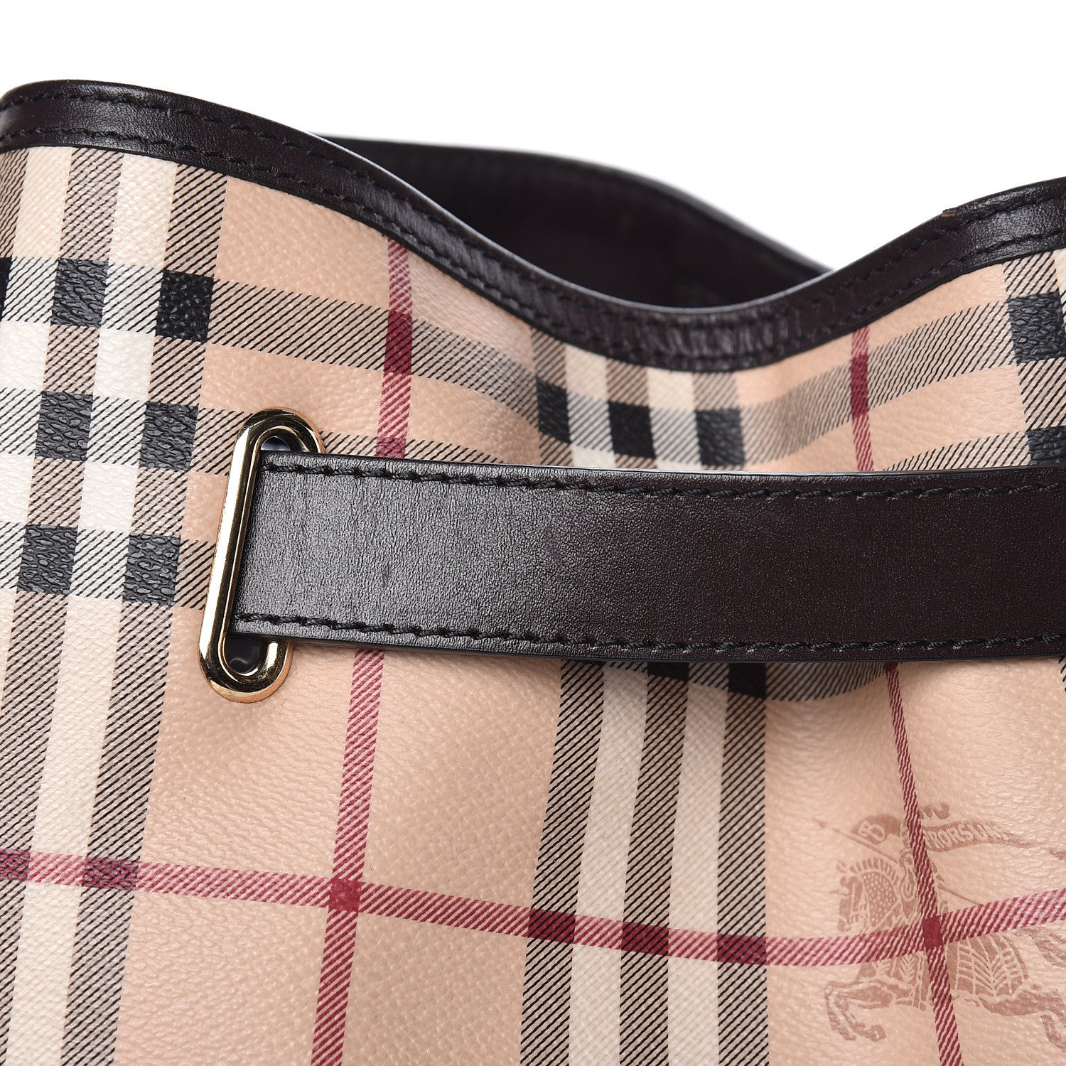 Burberry Haymarket Check Medium Willenmore Hobo Chocolate 11 of 14
