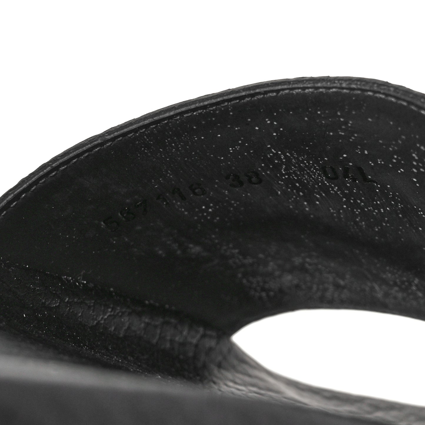 Microguccissima Slide Sandals 38 Black