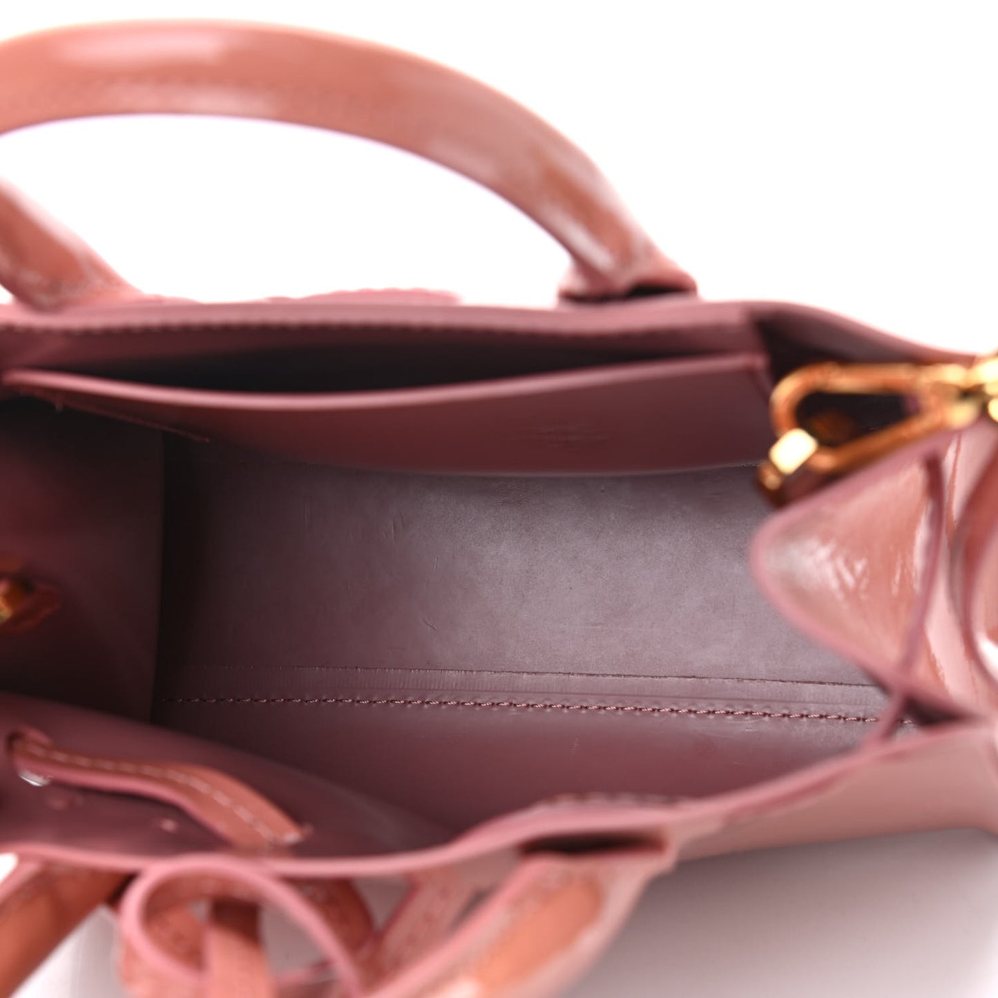 Patent Mini Mini Sun Bag Blush
