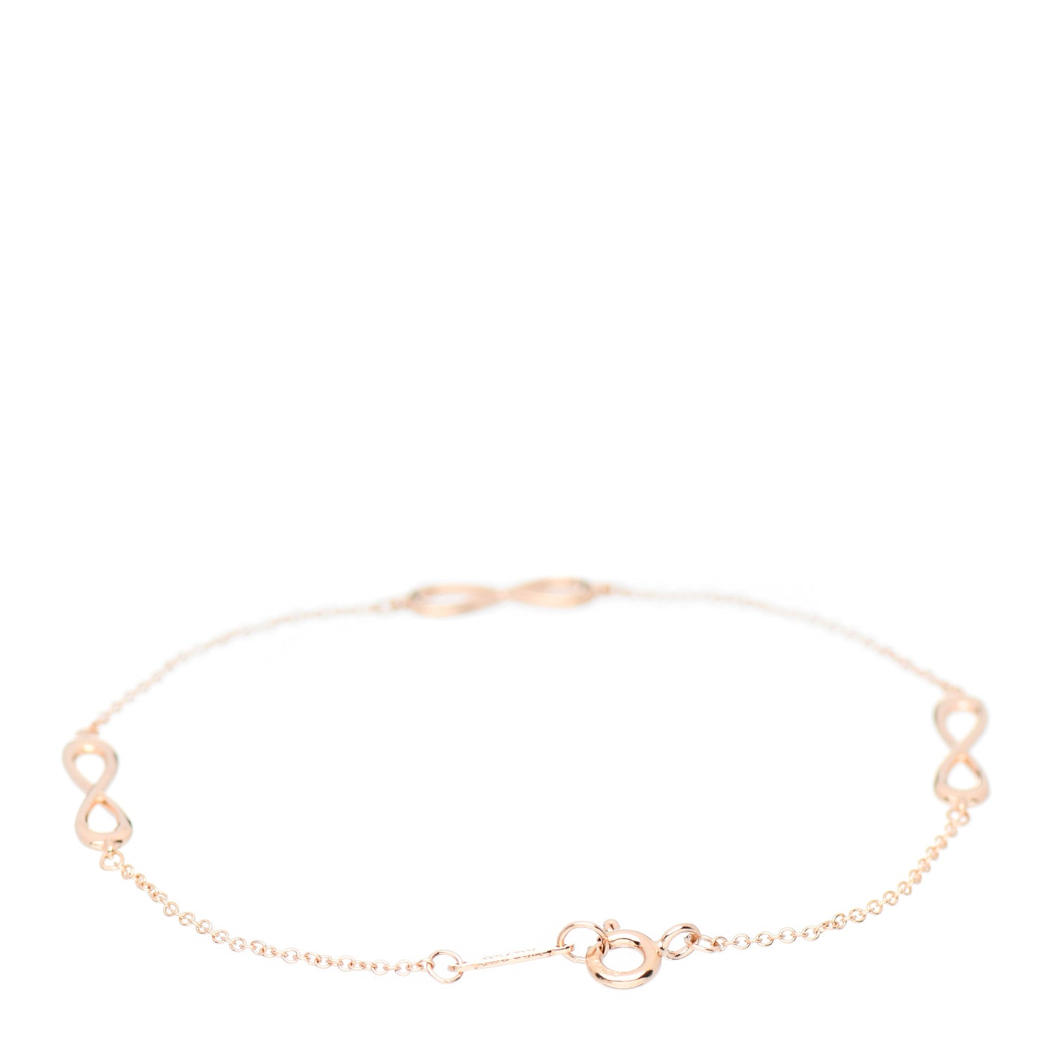 Tiffany 18K Rose Gold Infinity Endless Bracelet 3 of 5