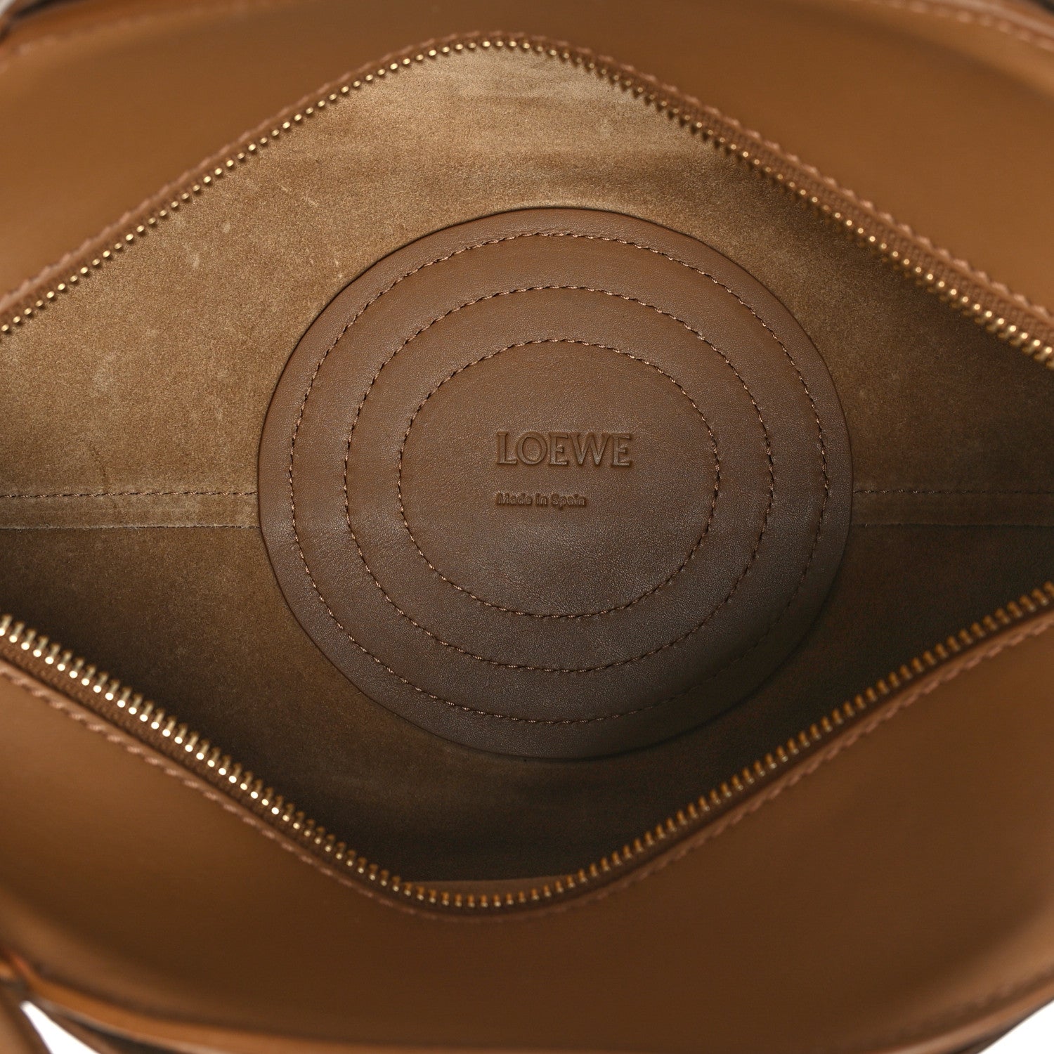 Loewe Shiny Nappa Calfskin Paseo Bag Oak 5 of 9