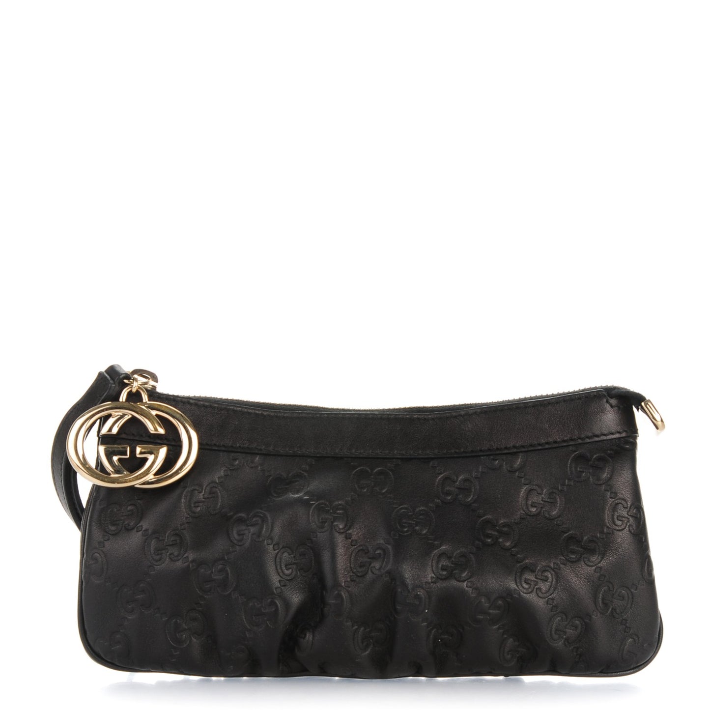 Guccissima Signature New Britt Wristlet Black