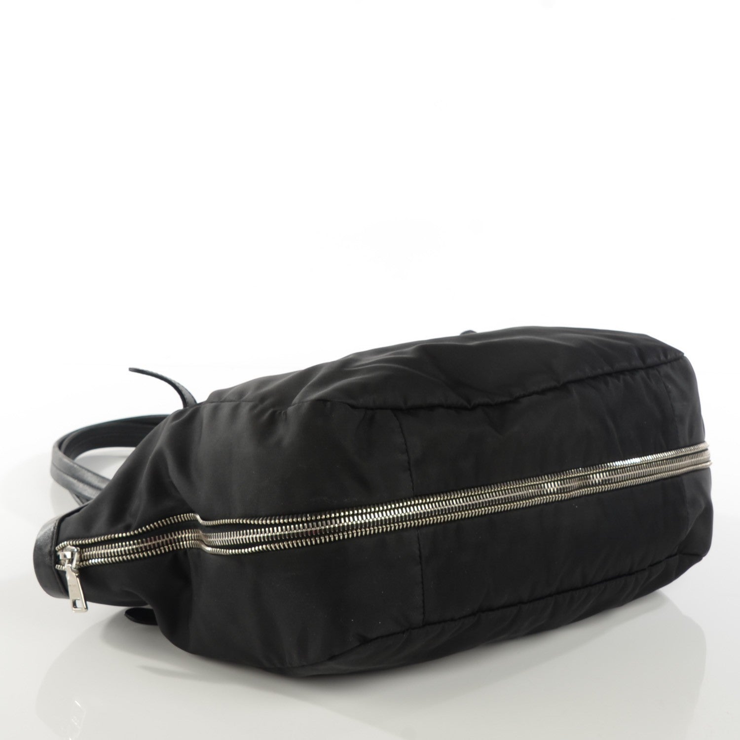 Prada Tessuto Nylon Nappa Shoulder Bag Nero Black 4 of 8