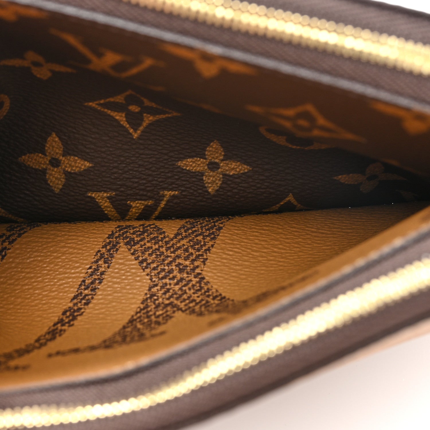 Louis Vuitton Reverse Monogram Giant Double Zip Pochette 6 of 10