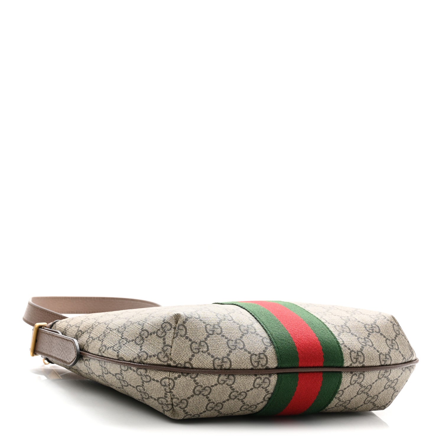 Gucci GG Supreme Monogram Web Small Ophidia Half Moon Hobo Brown 4 of 10