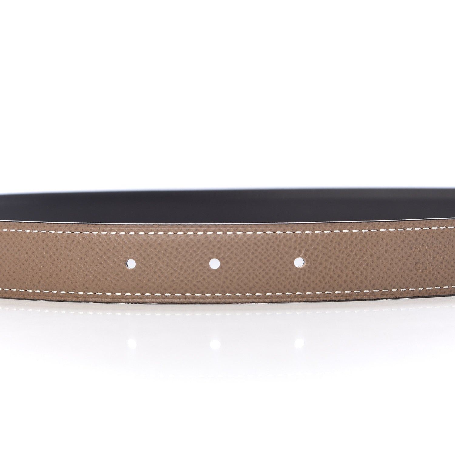 Hermes Swift Epsom 22mm H Belt 80 Black Etoupe 6 of 8