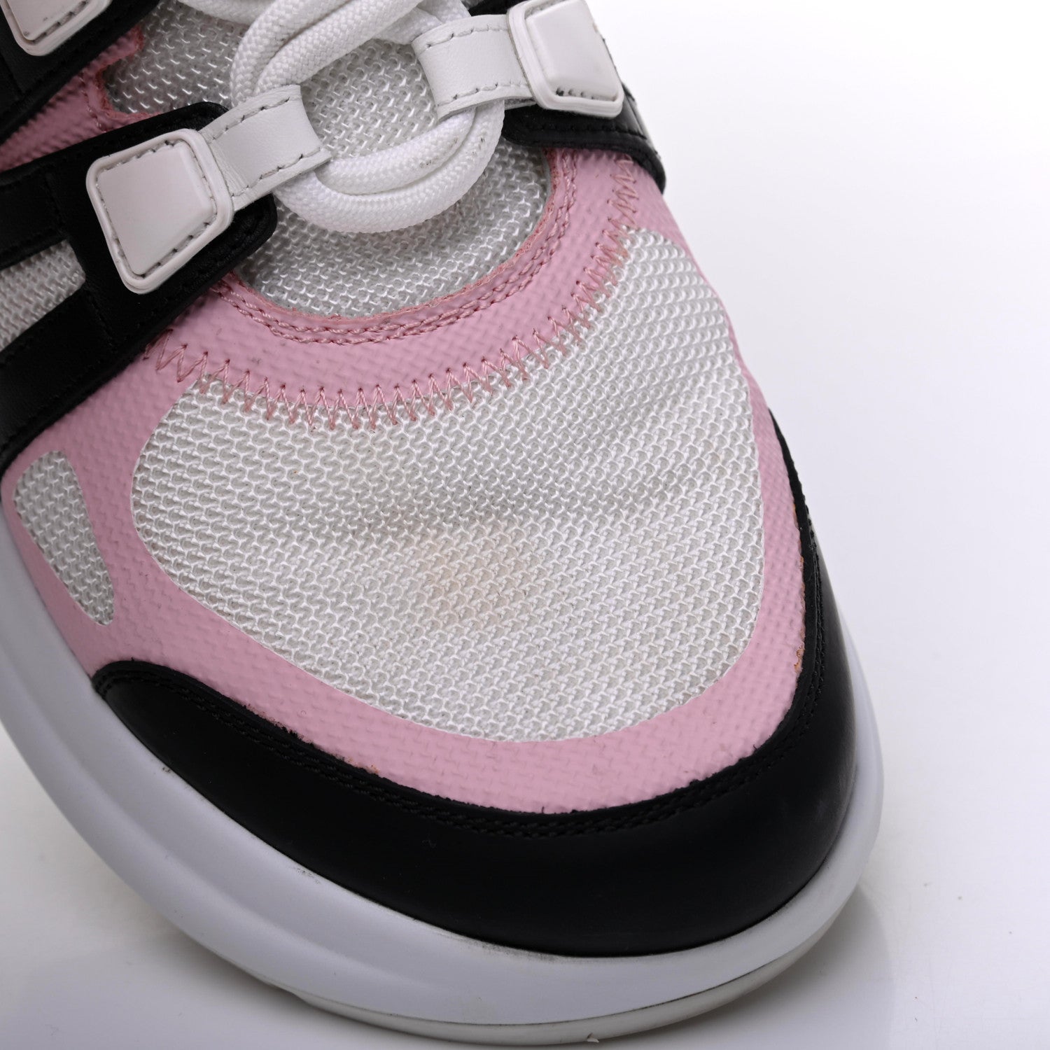 Louis Vuitton Calfskin Technical Nylon LV Archlight Sneaker 38.5 Rose Clair 13 of 14