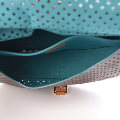 Louis Vuitton Monogram SC Flore Saumur Teal 6 of 11