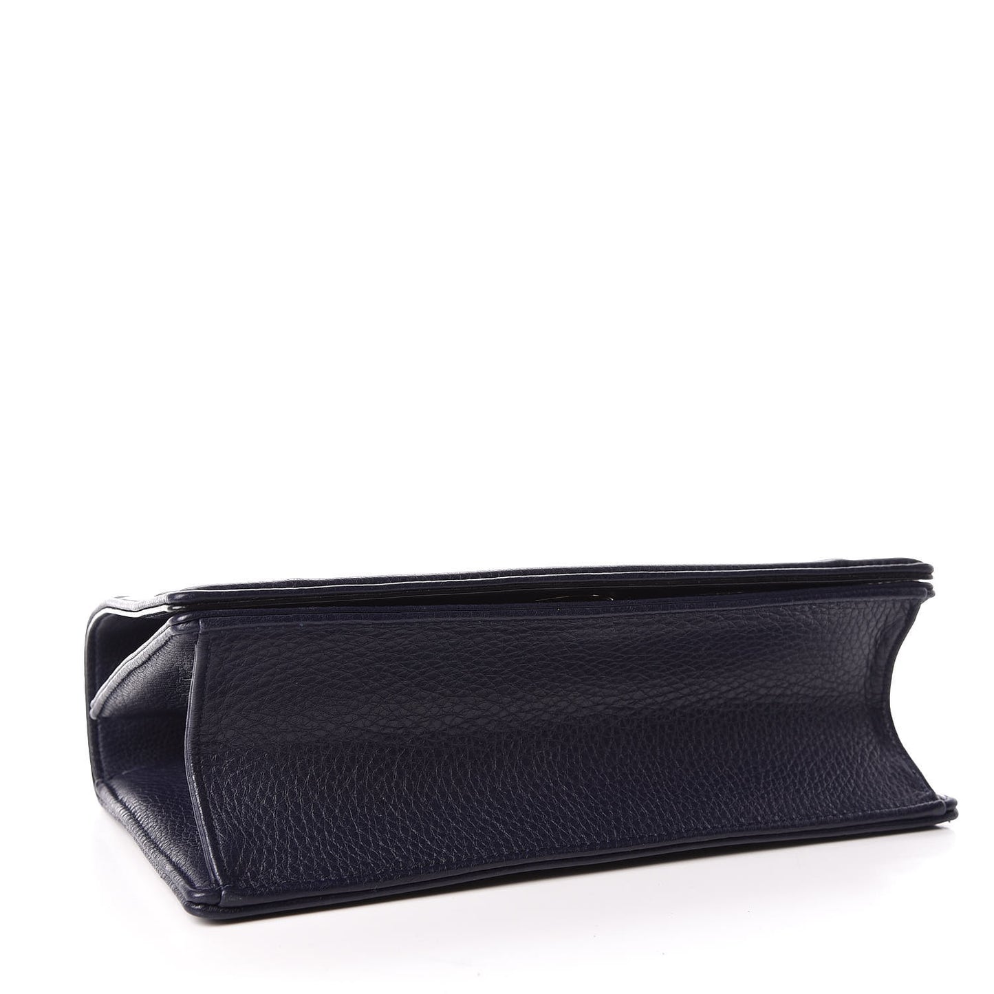 Grained Calfskin Medium Diorama Flap Bag Blue