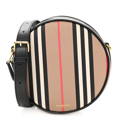 Burberry E-Canvas Calfskin Icon Stripe Louise Bag Archive Beige 1 of 8