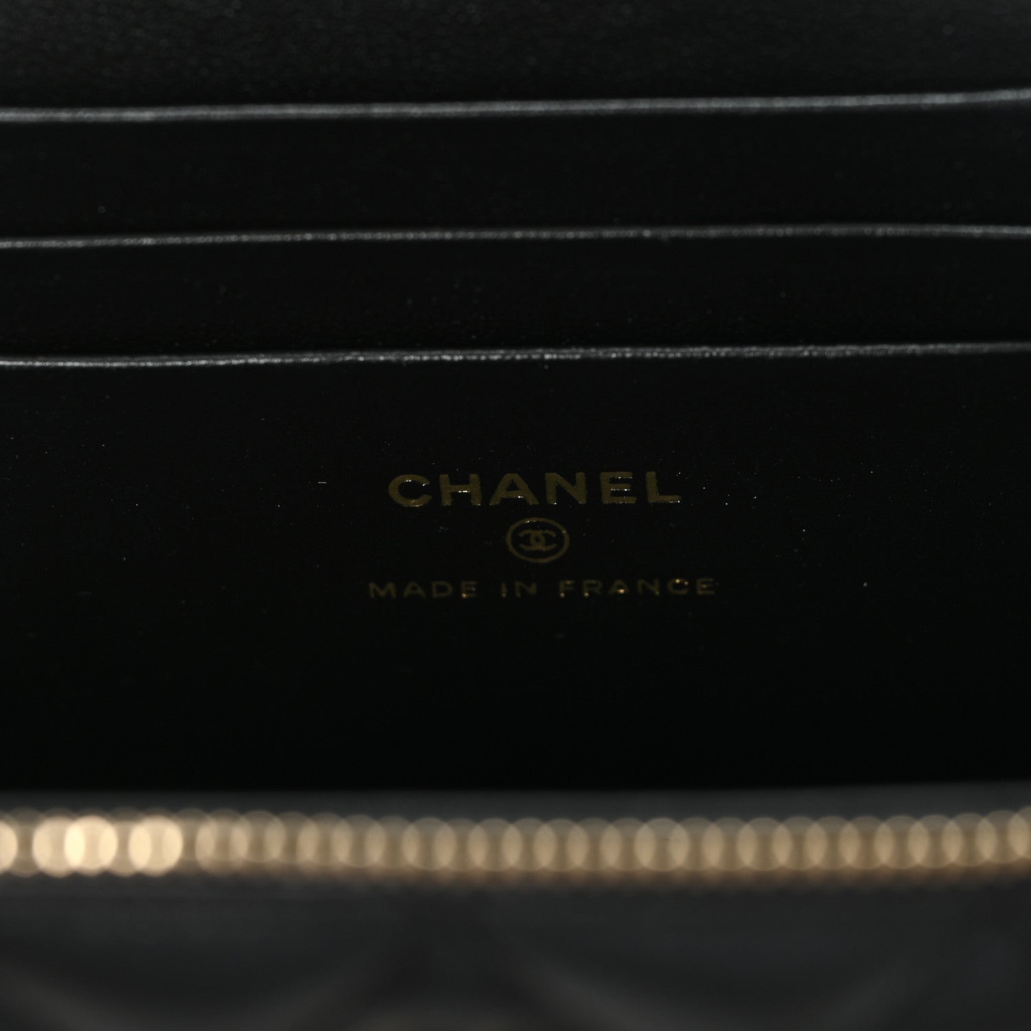 Chanel Lambskin Quilted Small Top Handle Vanity Case With Chain Black 7 of 12