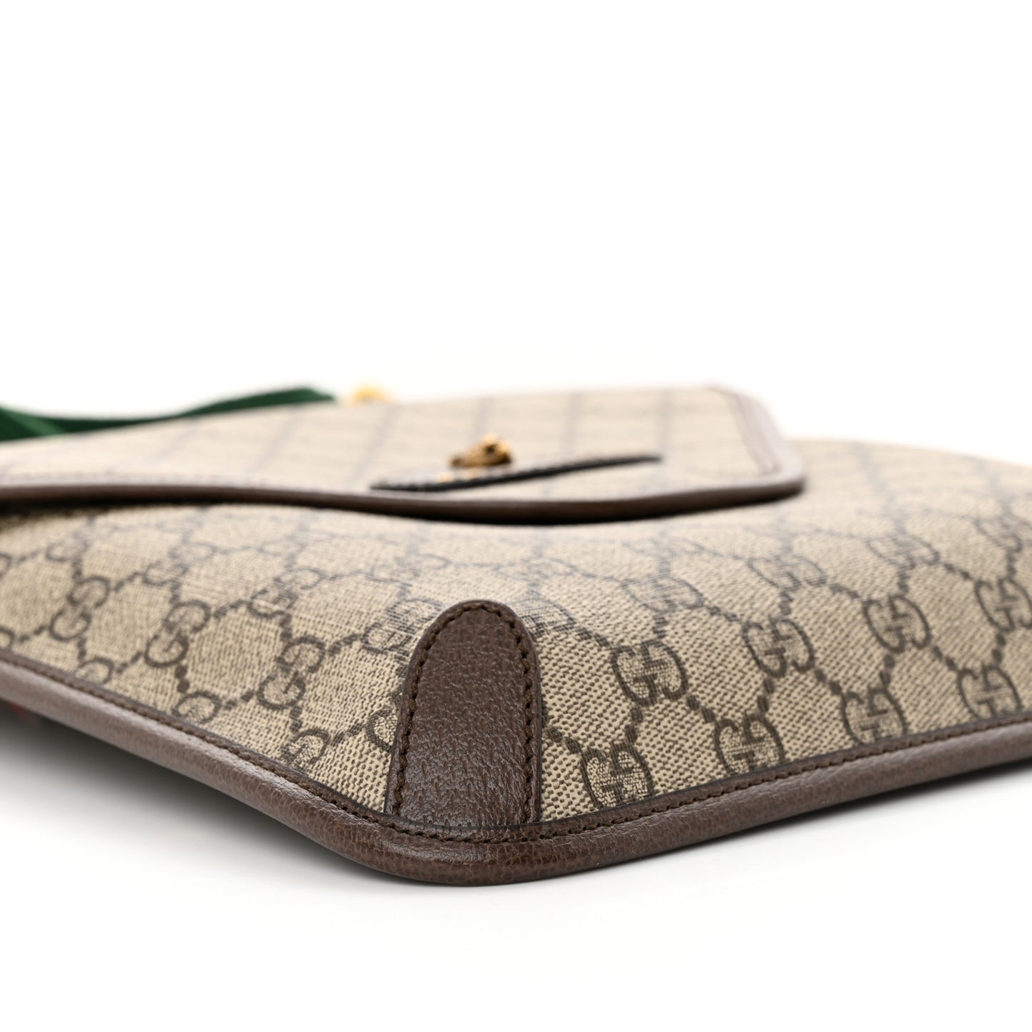 GG Supreme Monogram Web Medium Neo Vintage Flap Messenger Bag Beige New Acero