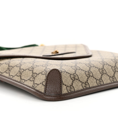 Gucci GG Supreme Monogram Web Medium Neo Vintage Flap Messenger Bag Beige New Acero 9 of 10
