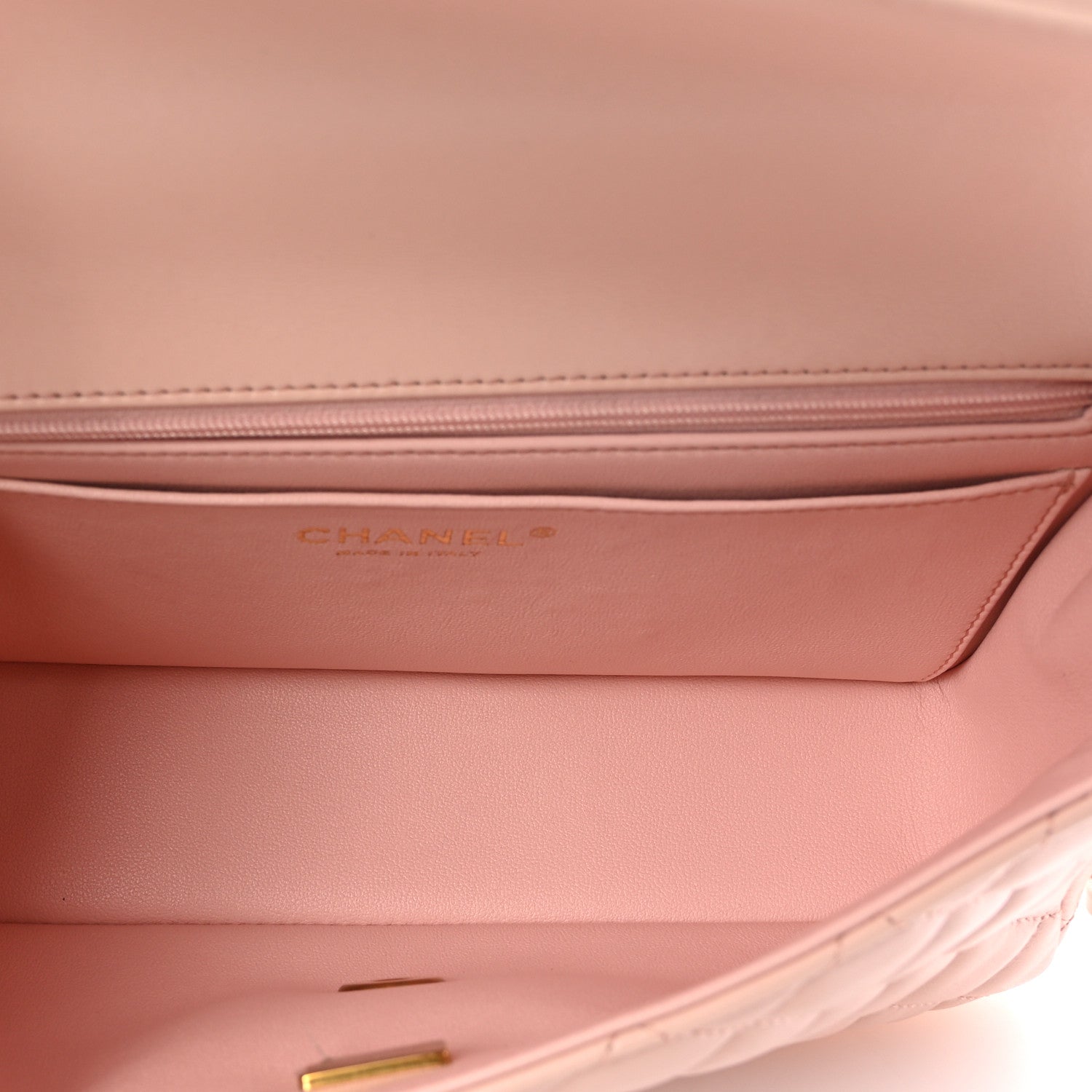 Chanel Lambskin Quilted Small Metal Top Handle Flap Light Pink 5 of 12