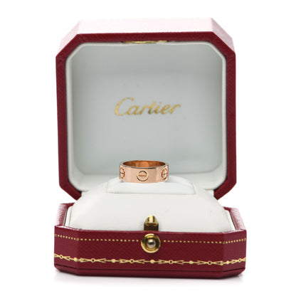 Cartier 18K Pink Gold 5.5mm LOVE Ring 47 4 5 of 5