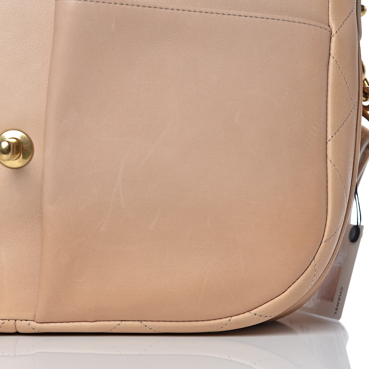 Chanel Calfskin Stitched Small Paris in Rome Messenger Beige 10 of 12