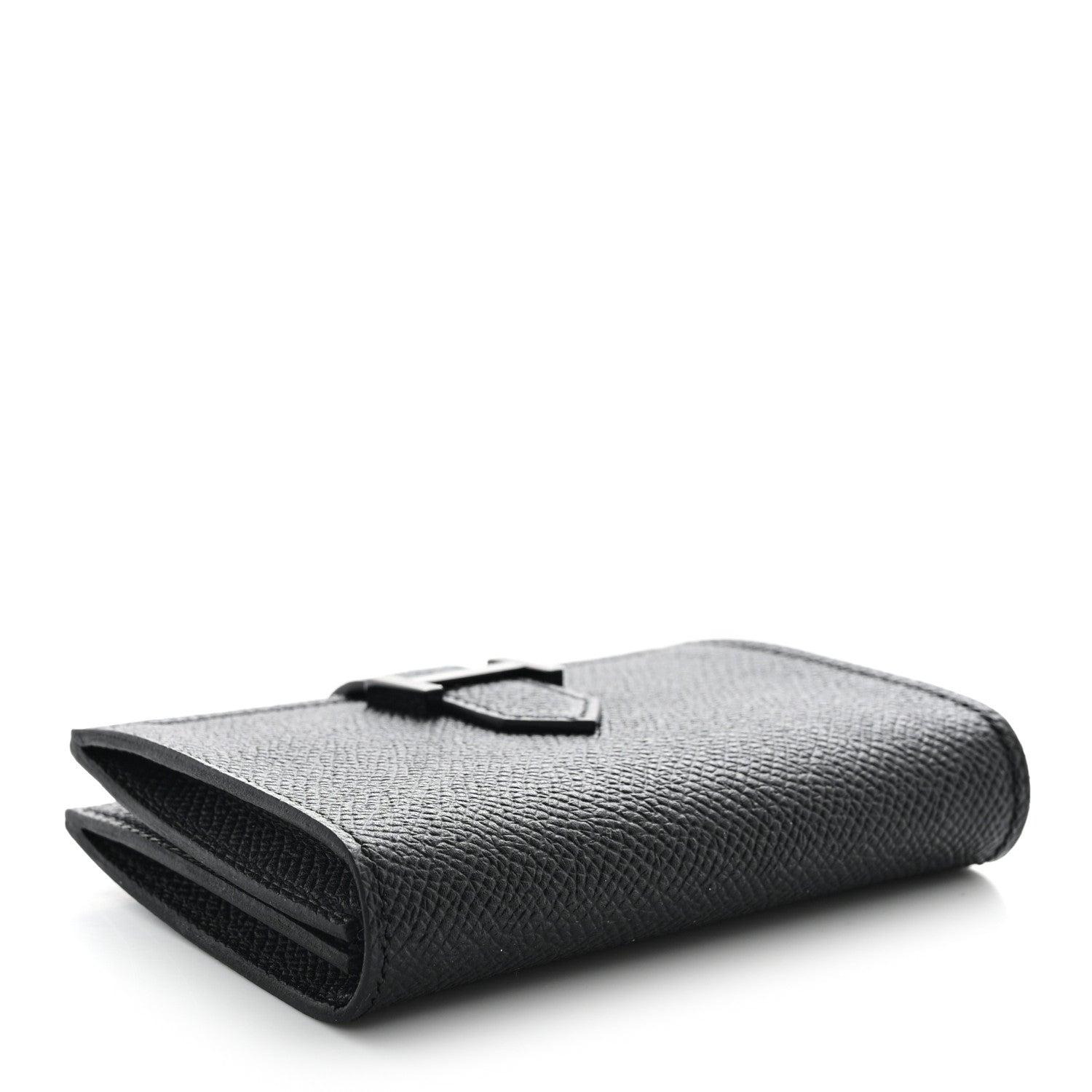 Hermes Epsom Monochrome Bearn Card Holder Wallet Black 4 of 8