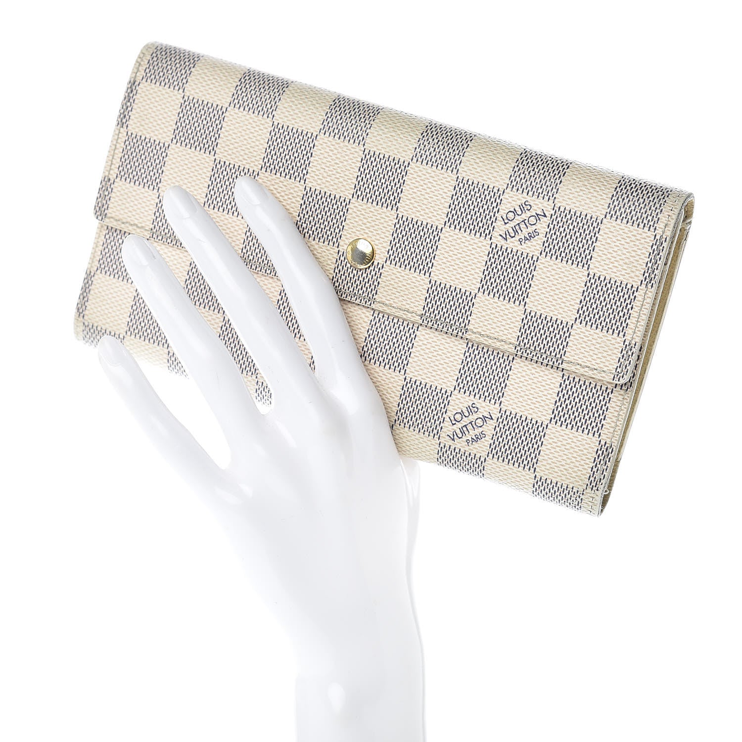 Louis Vuitton Damier Azur Porte Tresor International Wallet 2 of 16