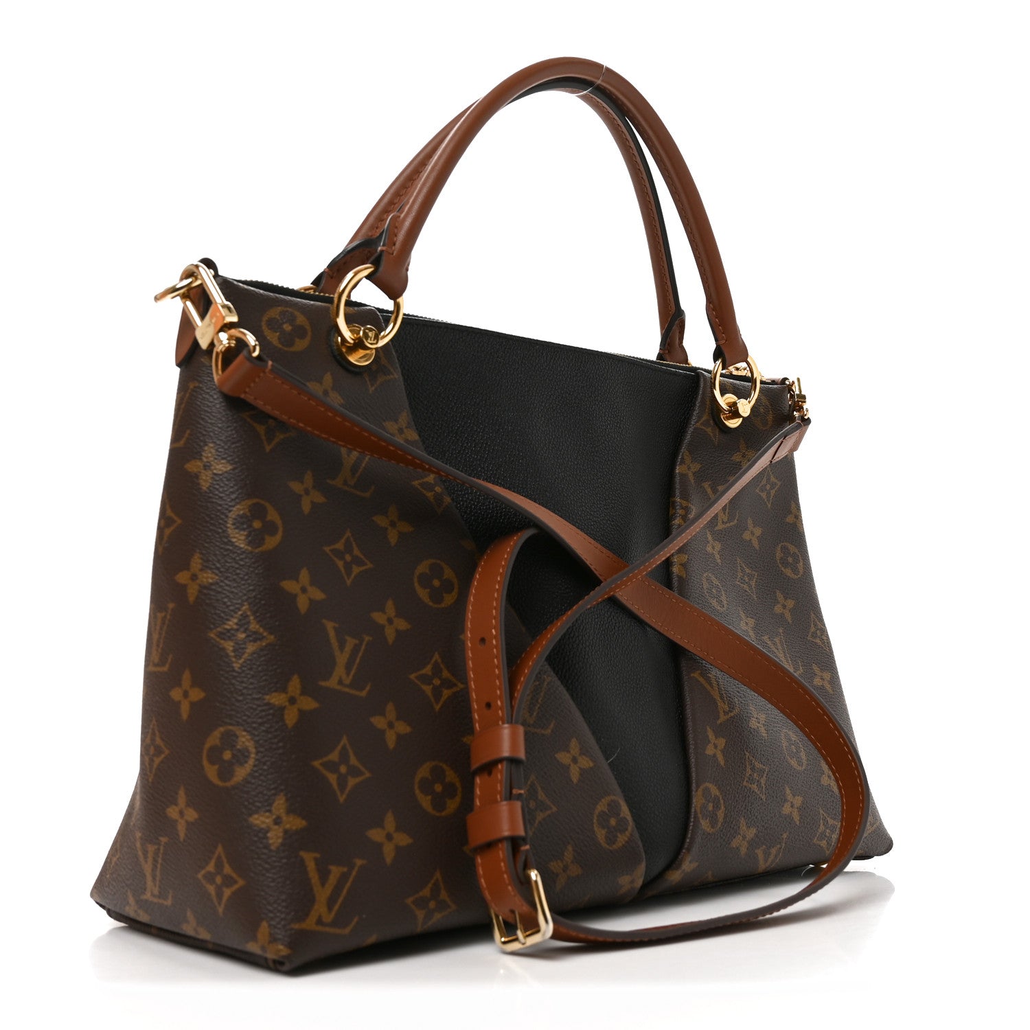 Louis Vuitton Monogram V Tote MM Black 3 of 10