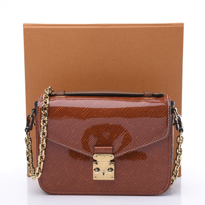 Louis Vuitton Shiny Epi Monogram Pochette Metis Mini Brown 12 of 12