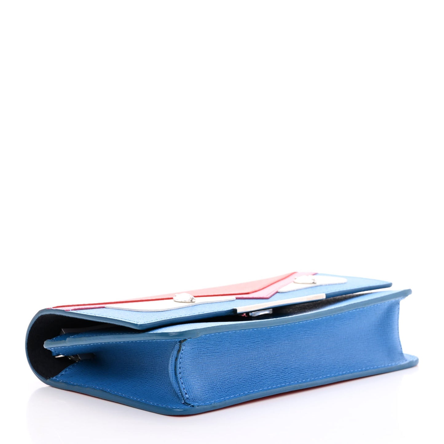 Vitello Elite Crystal Monster Eyes Tube Wallet On Chain Blue Royal Multicolor