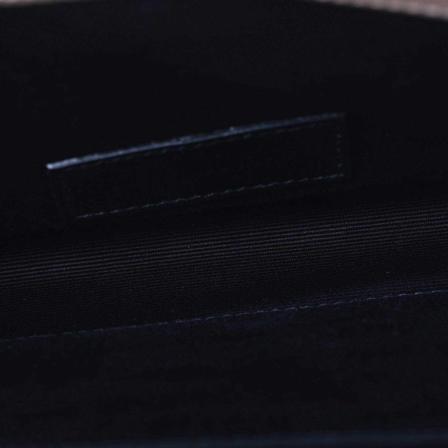 Saint Laurent Grain De Poudre Matelasse Chevron Monogram Envelope Clutch Dark Beige 5 of 11