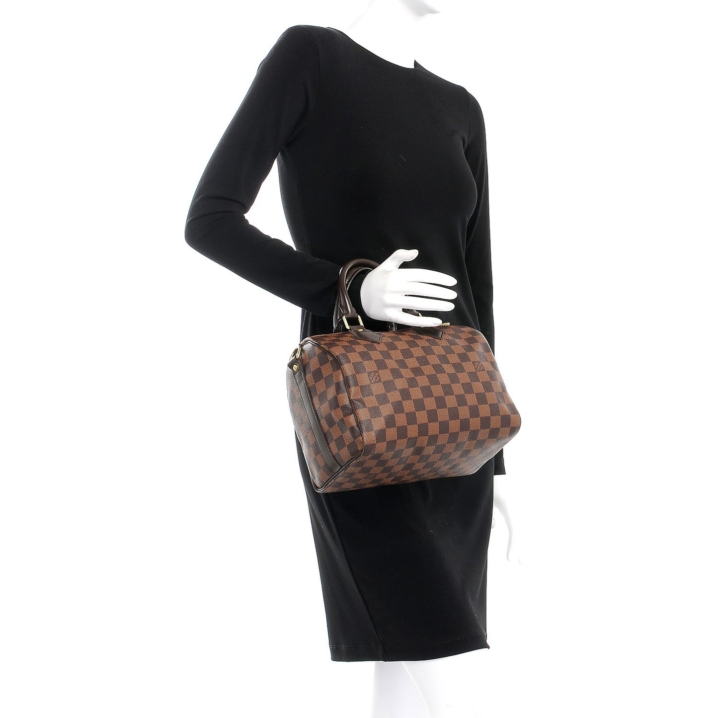 Damier Ebene Speedy Bandouliere 25