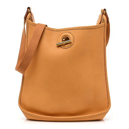 Hermes Taurillon Clemence Vespa PM Natural 1 of 10