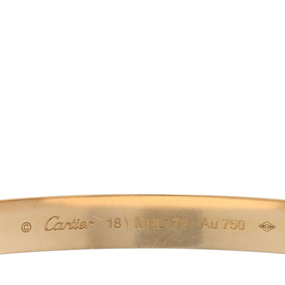 Cartier 18K Yellow Gold LOVE Bracelet 18 3 of 7