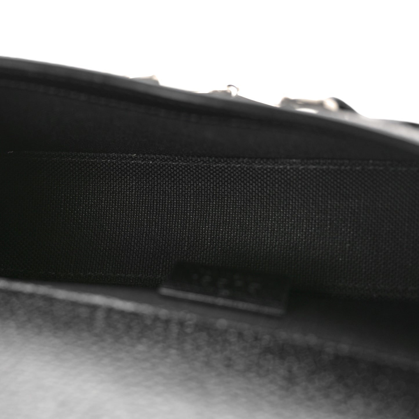 Monogram Jumbo GG Textured Dollar Calfskin Mini Horsebit 1955 Shoulder Bag Black