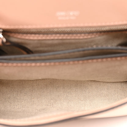 Jimmy Choo Calfskin Crystal Small Cheri Top Handle Bag  Powder Pink 5 of 9
