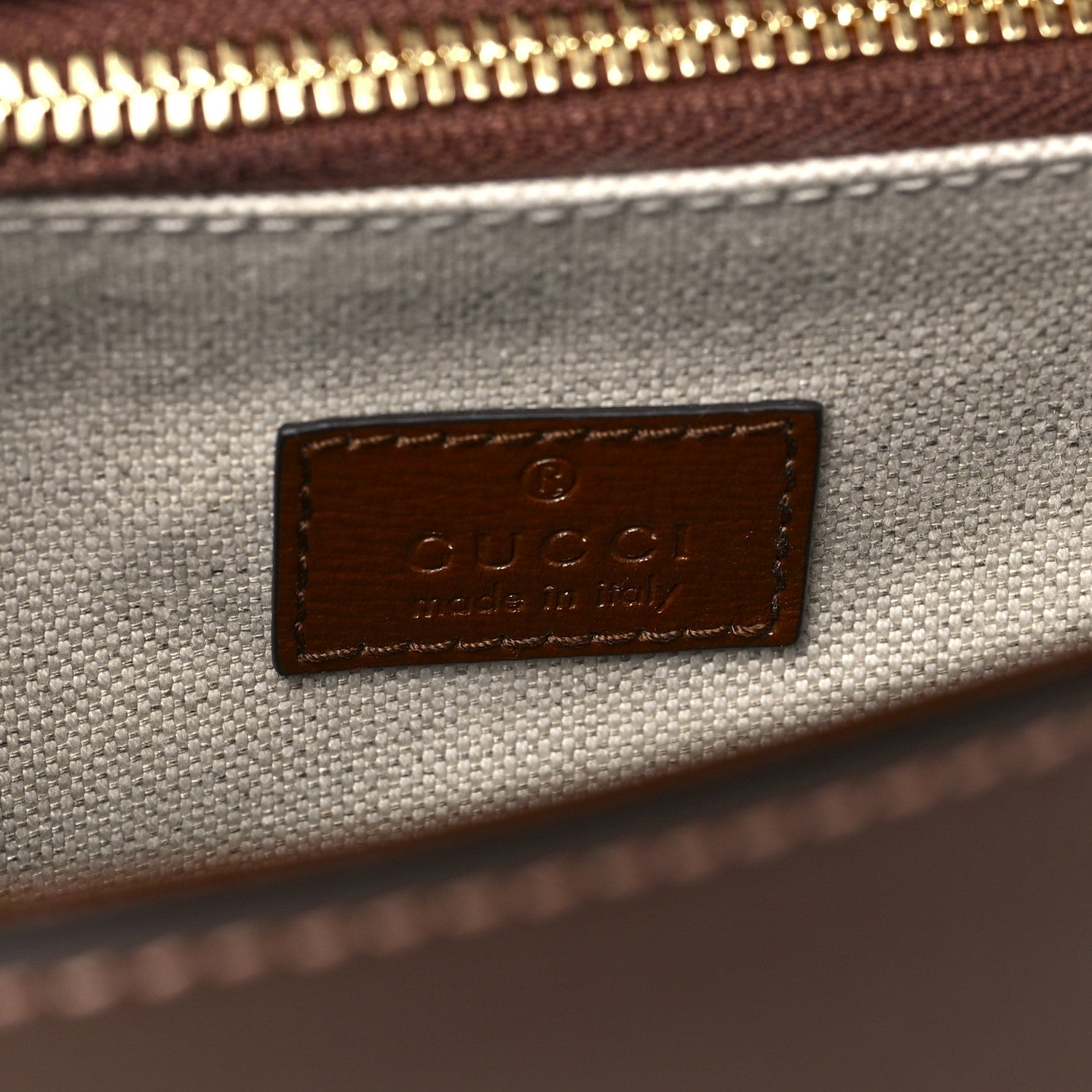 Gucci Azalea Calfskin Web Horsebit 1955 Shoulder Bag Brown Sugar 6 of 8