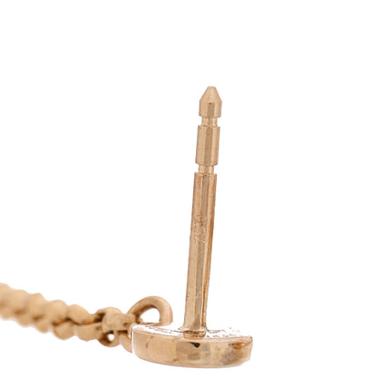 Hermes 18K Rose Gold Kelly Clochette Earrings 5 of 6
