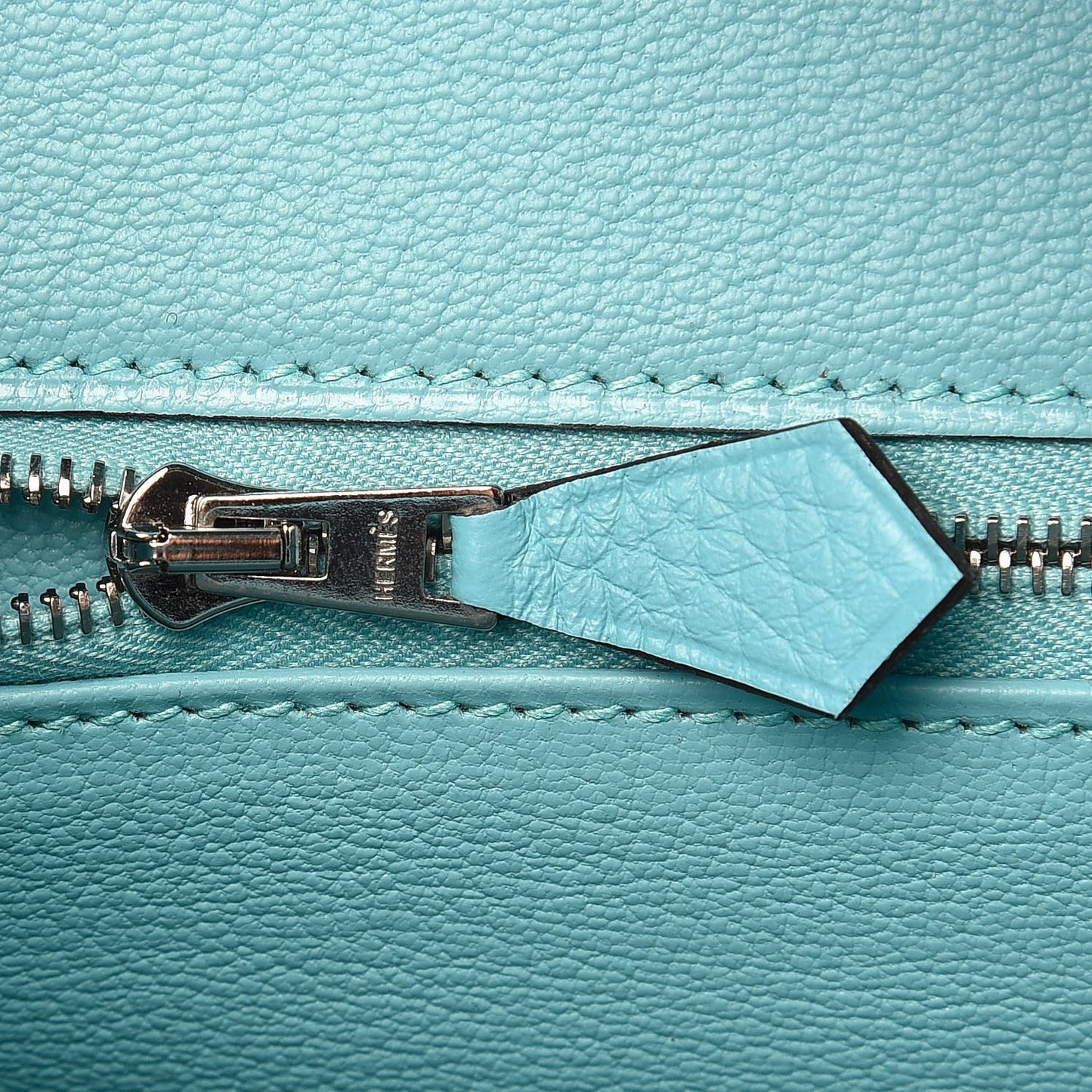 Taurillon Clemence Birkin 30 Bleu Atoll